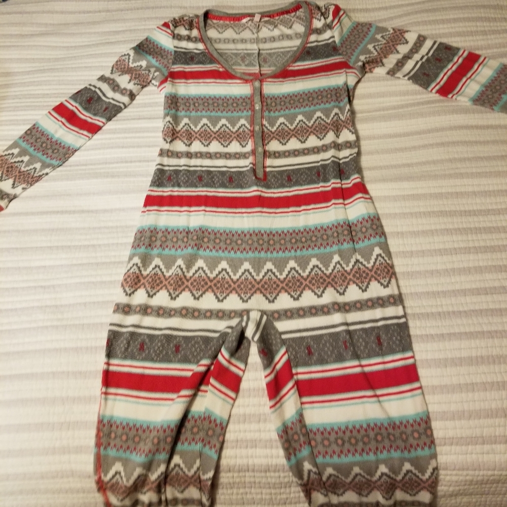 Victoria Secret flannel onesie pajamas